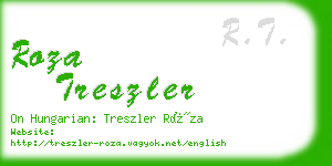 roza treszler business card